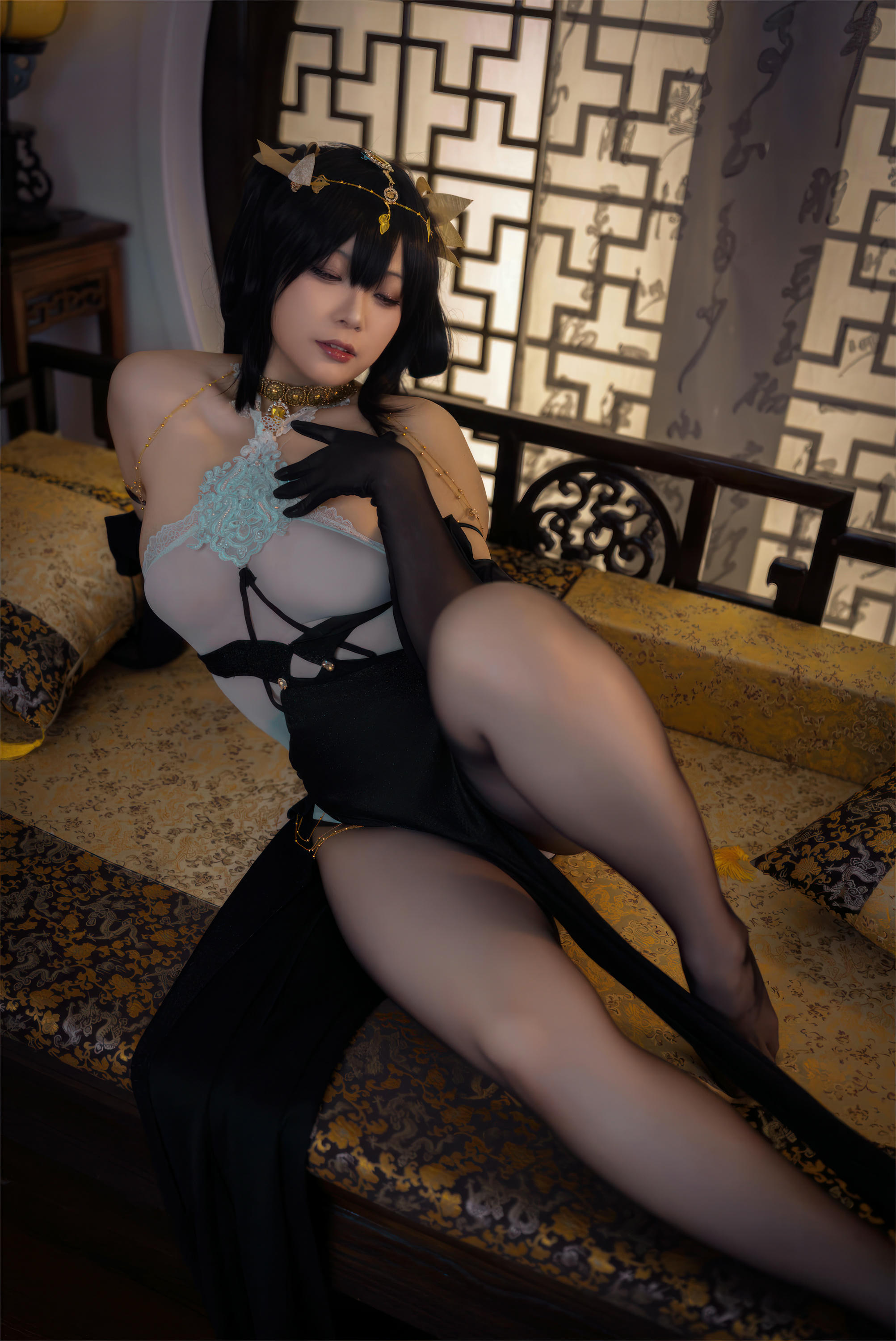 珟_珏Dita NO.006 碧蓝航线 镇海旗袍 [58P+2V／806MB]_第1集
