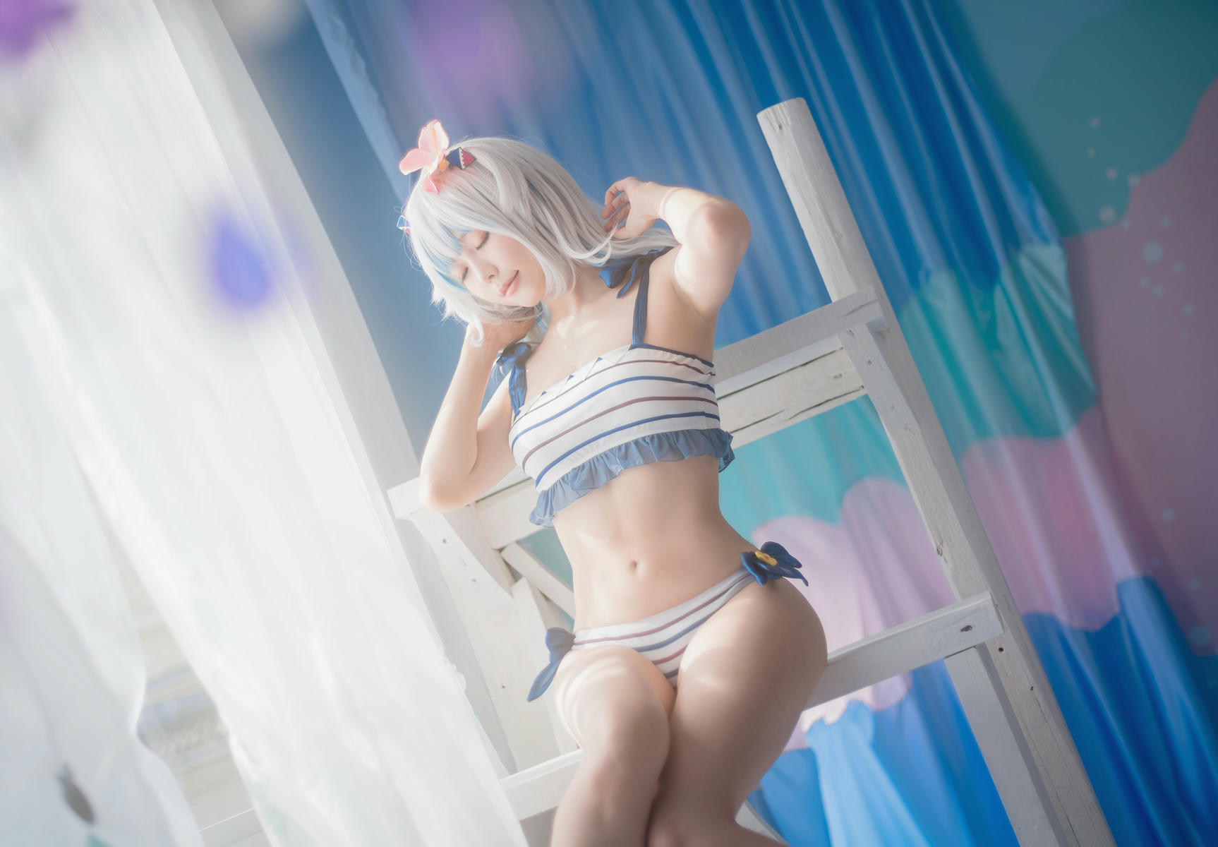 ElyEE子 NO.111 2022.June-T4 (4套+视频) [121P3V-303MB]-A- Gawr Gura Swimsuit_第1集