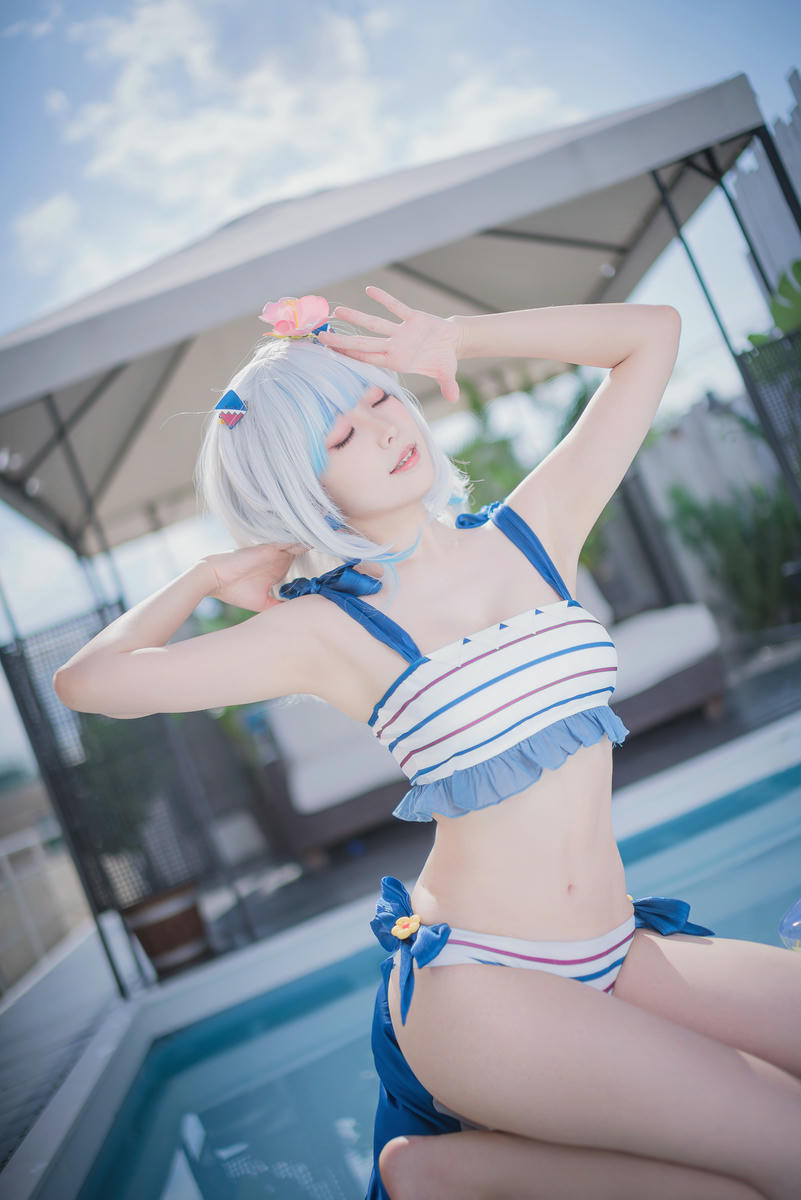 ElyEE子 NO.111 2022.June-T4 (4套+视频) [121P3V-303MB]-A- Gawr Gura Swimsuit_第1集