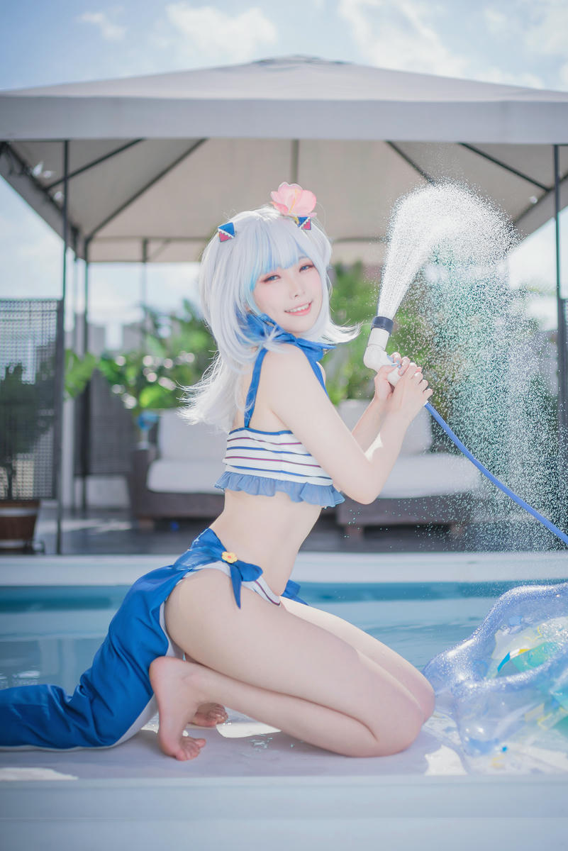ElyEE子 NO.111 2022.June-T4 (4套+视频) [121P3V-303MB]-A- Gawr Gura Swimsuit_第1集