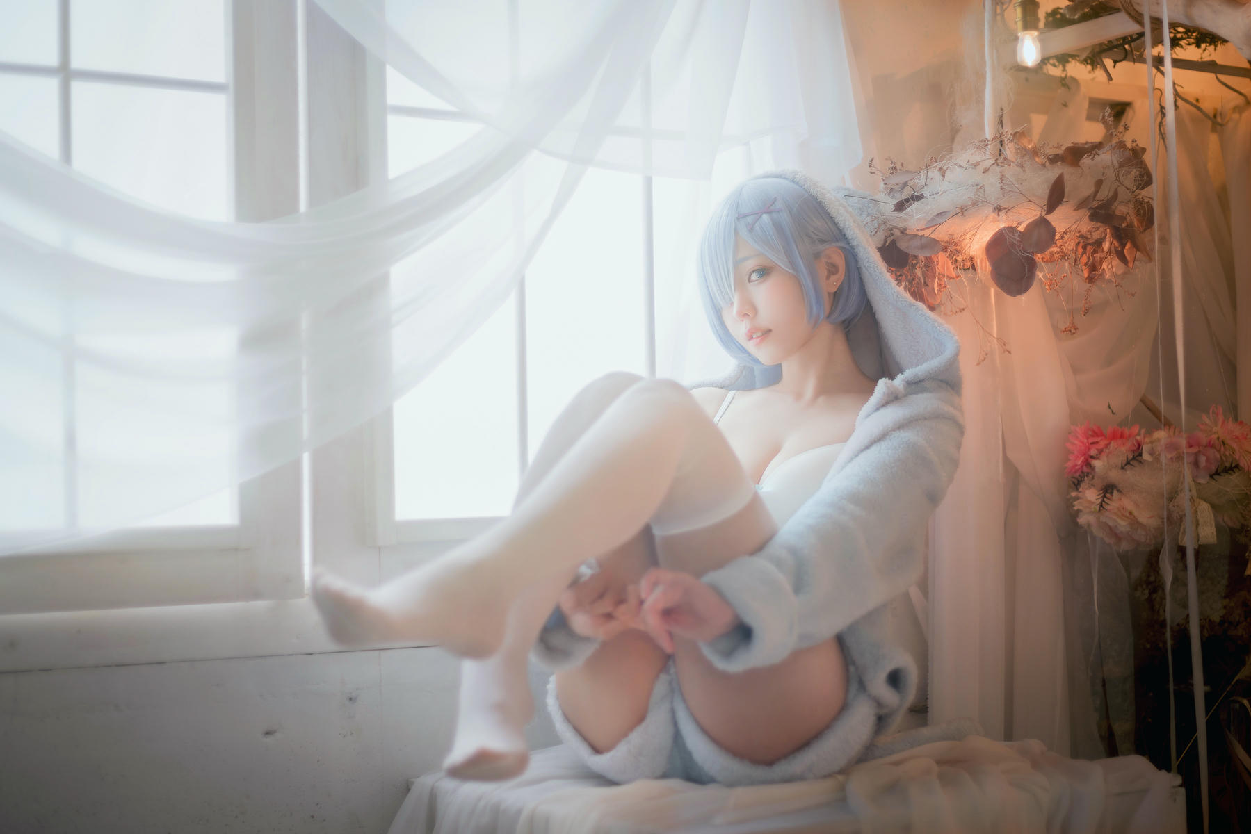 ElyEE子 NO.111 2022.June-T4 (4套+视频) [121P3V-303MB]-C- Rem Pajamas_第1集
