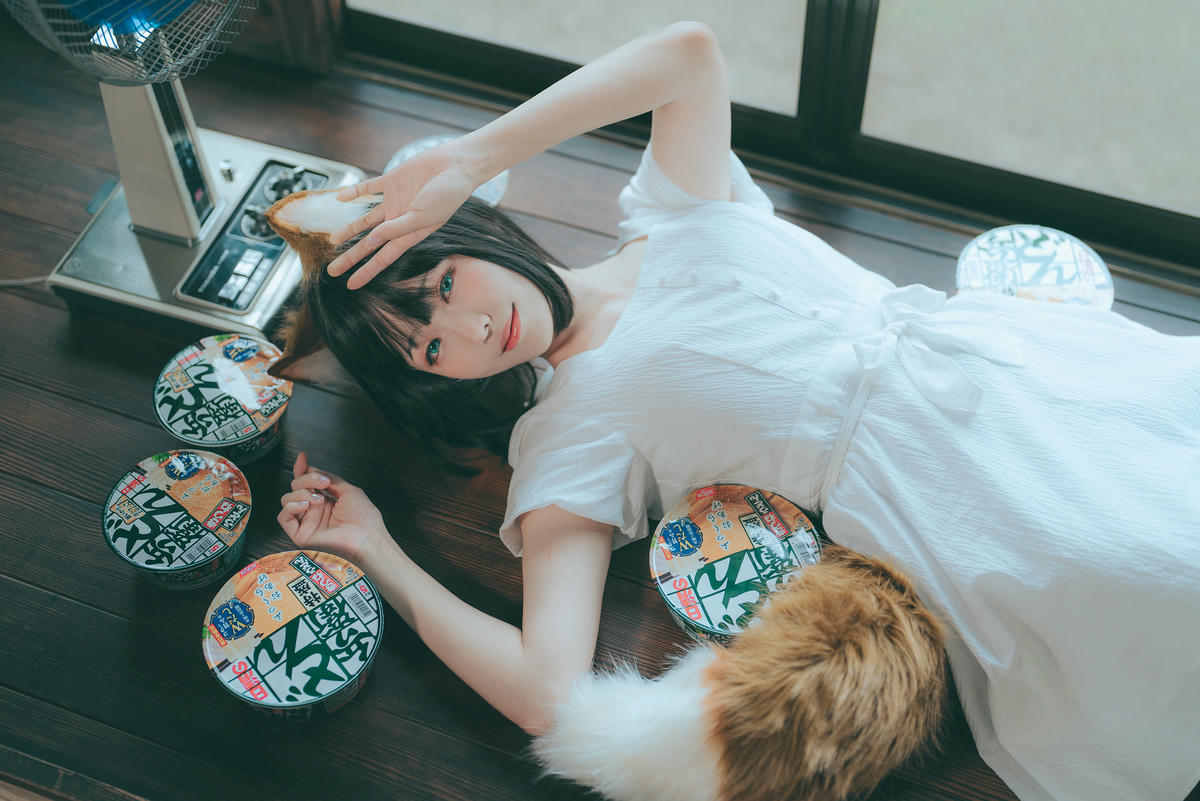 ElyEE子 NO.128 23.July B-Dongitsune White dress 白洋裝狐少女[59P-2V-167M]_第1集