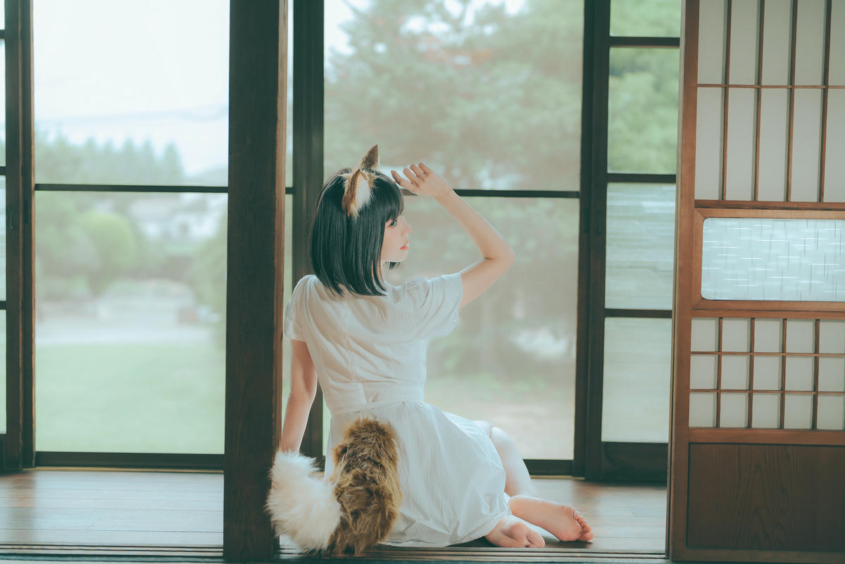 ElyEE子 NO.128 23.July B-Dongitsune White dress 白洋裝狐少女[59P-2V-167M]_第3集