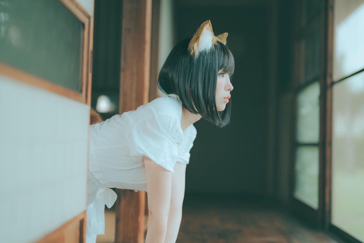 ElyEE子 NO.128 23.July B-Dongitsune White dress 白洋裝狐少女[59P-2V-167M]_第3集