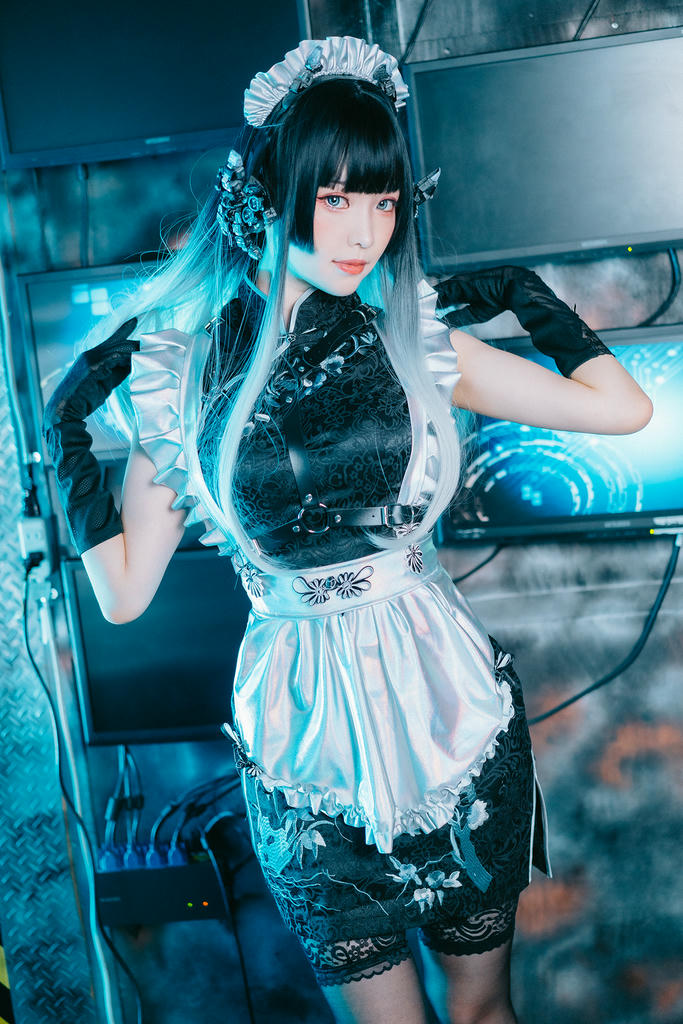 ElyEE子 NO.131 賽博女仆Melanite黑榴石[30P-102.6M]_第1集