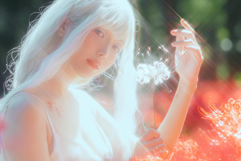 ElyEE子 NO.136 23年10月订阅 [86P2V-302MB]-B-White spider lily 白瓷彼岸 [27P-83MB]_第2集