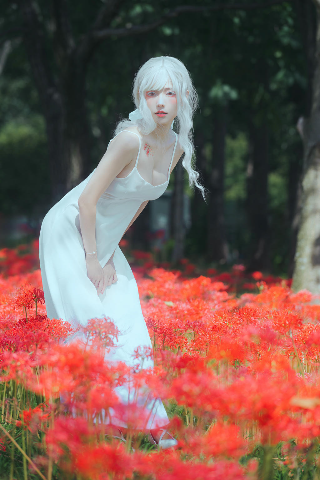 ElyEE子 NO.136 23年10月订阅 [86P2V-302MB]-B-White spider lily 白瓷彼岸 [27P-83MB]_第1集