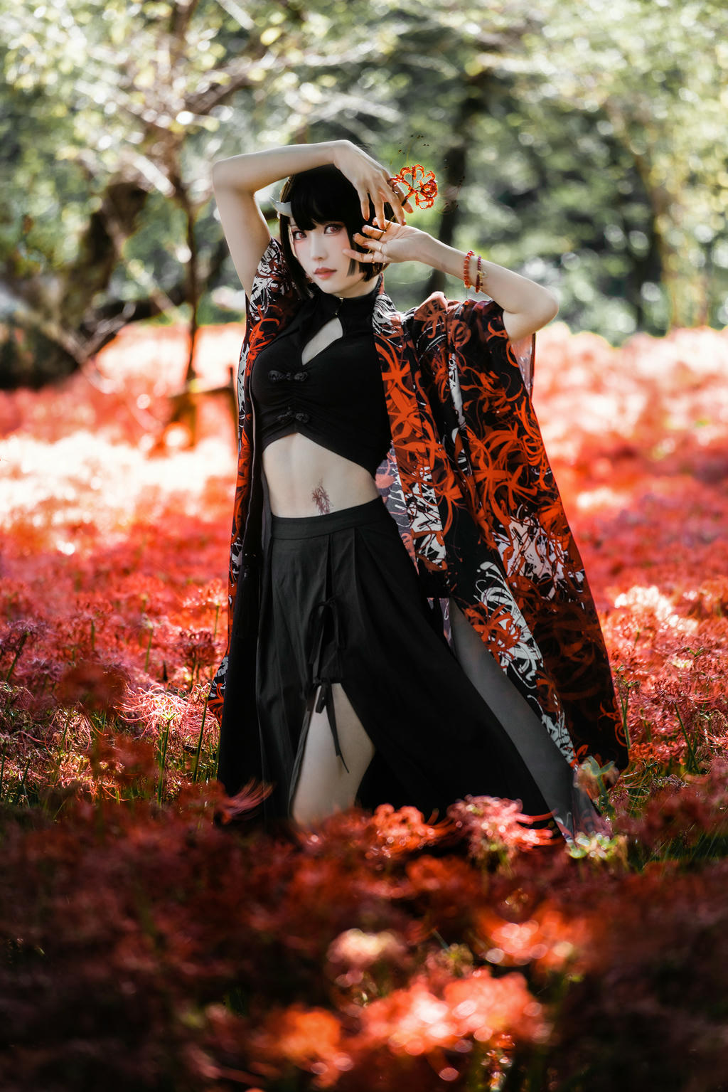 ElyEE子 NO.136 23年10月订阅 [86P2V-302MB]-C-Red Higanbana 殷紅彼岸 [36P-125MB]_第2集