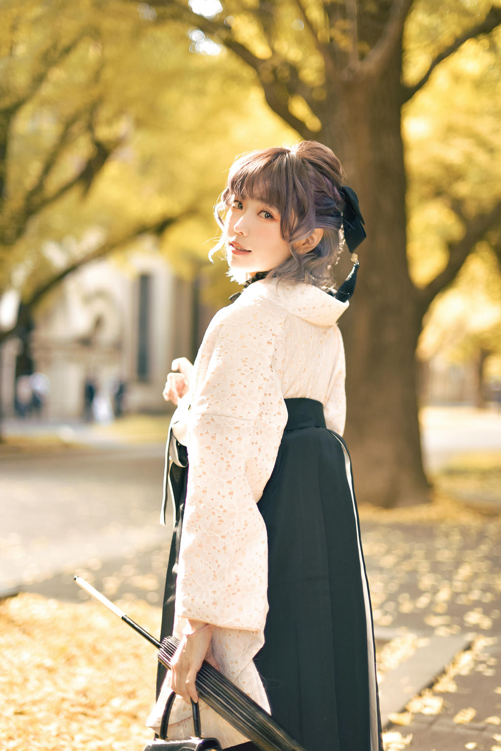 ElyEE子 NO.137 23年11月订阅 [82P5V-311MB]-Ginkgo Hakama_第1集