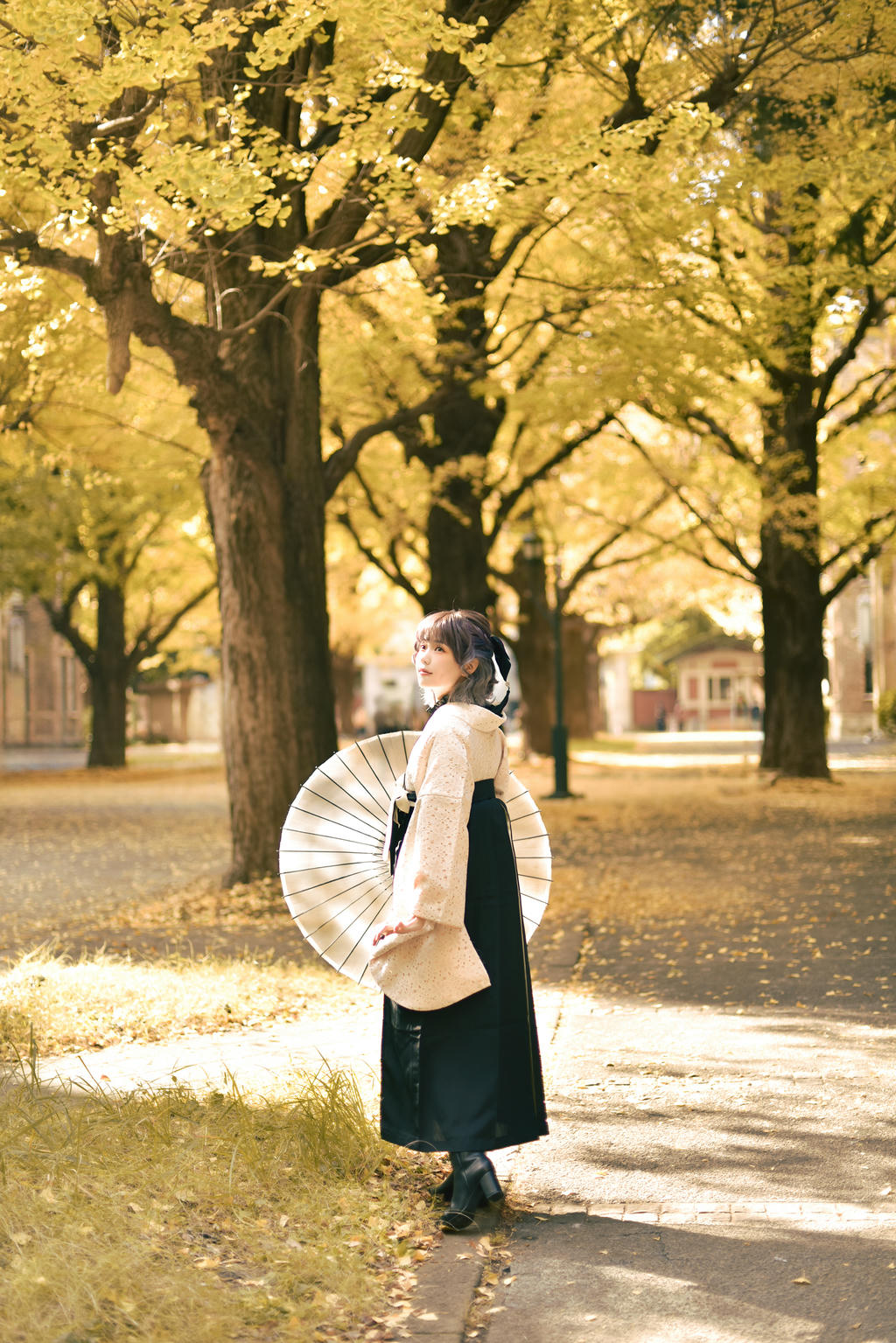 ElyEE子 NO.137 23年11月订阅 [82P5V-311MB]-Ginkgo Hakama_第1集