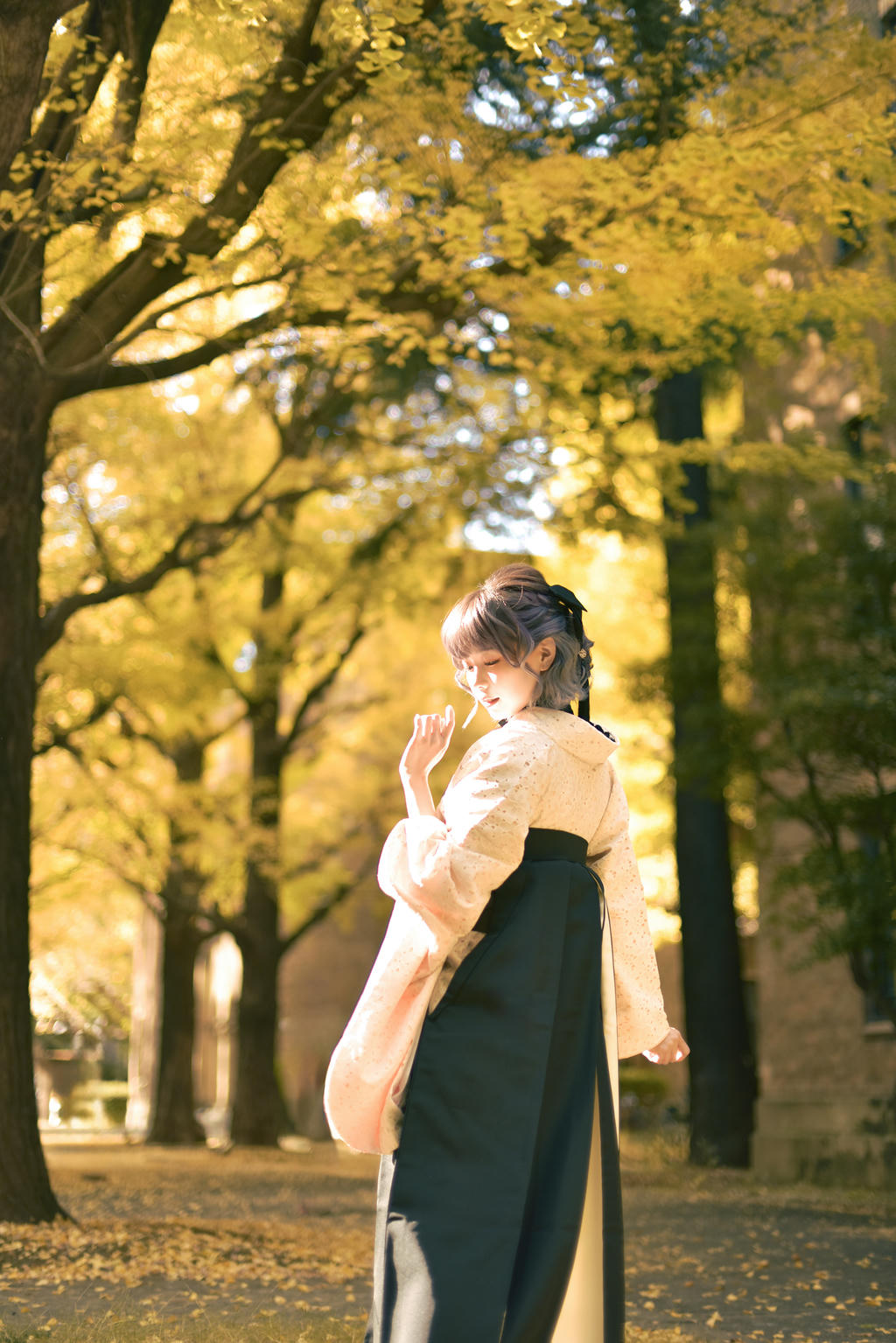 ElyEE子 NO.137 23年11月订阅 [82P5V-311MB]-Ginkgo Hakama_第1集