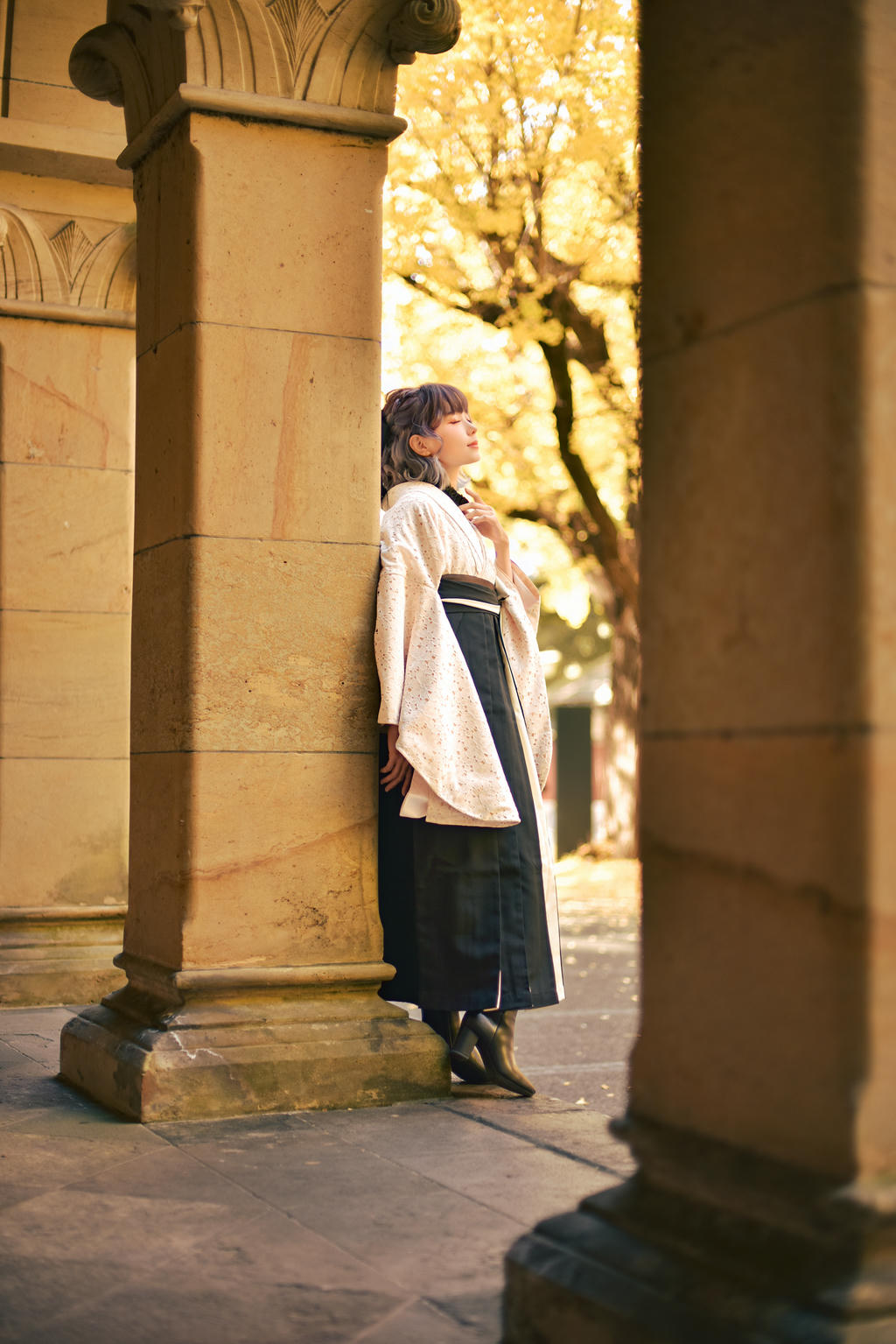 ElyEE子 NO.137 23年11月订阅 [82P5V-311MB]-Ginkgo Hakama_第2集