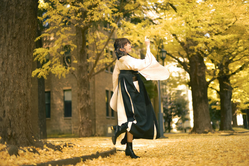 ElyEE子 NO.137 23年11月订阅 [82P5V-311MB]-Ginkgo Hakama_第2集