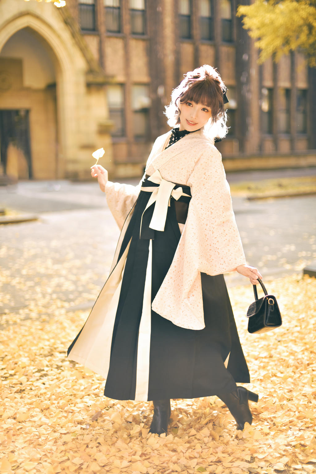 ElyEE子 NO.137 23年11月订阅 [82P5V-311MB]-Ginkgo Hakama_第1集