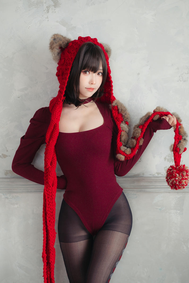ElyEE子 NO.142 红色 KNITTING[52P-110.2M]_第1集