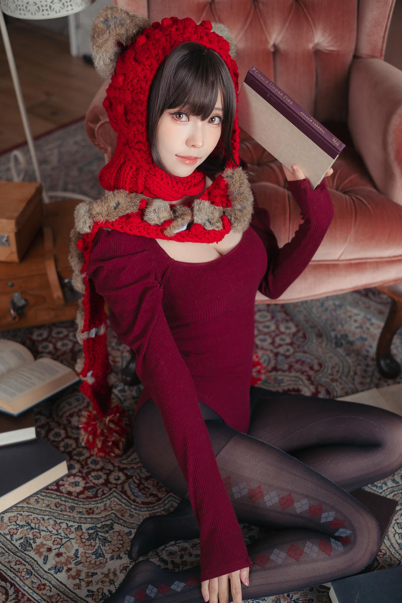 ElyEE子 NO.142 红色 KNITTING[52P-110.2M]_第1集