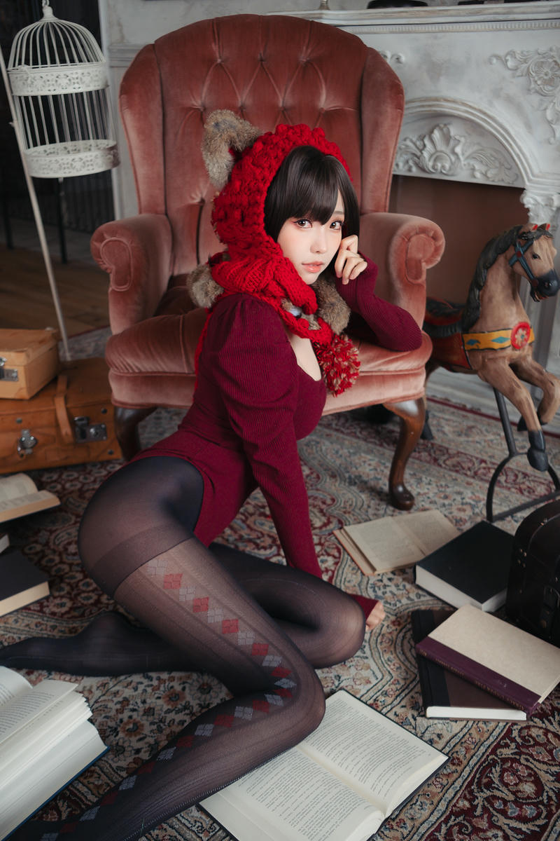 ElyEE子 NO.142 红色 KNITTING[52P-110.2M]_第1集