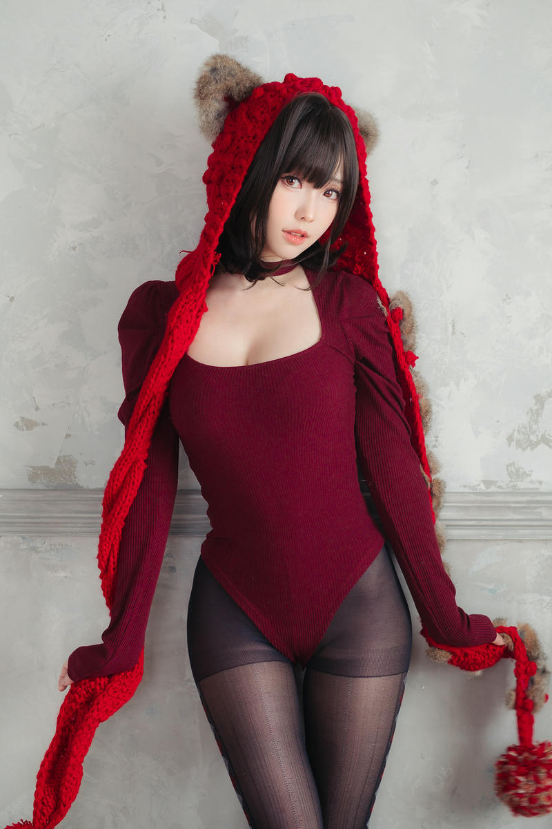 ElyEE子 NO.142 红色 KNITTING[52P-110.2M]_第1集