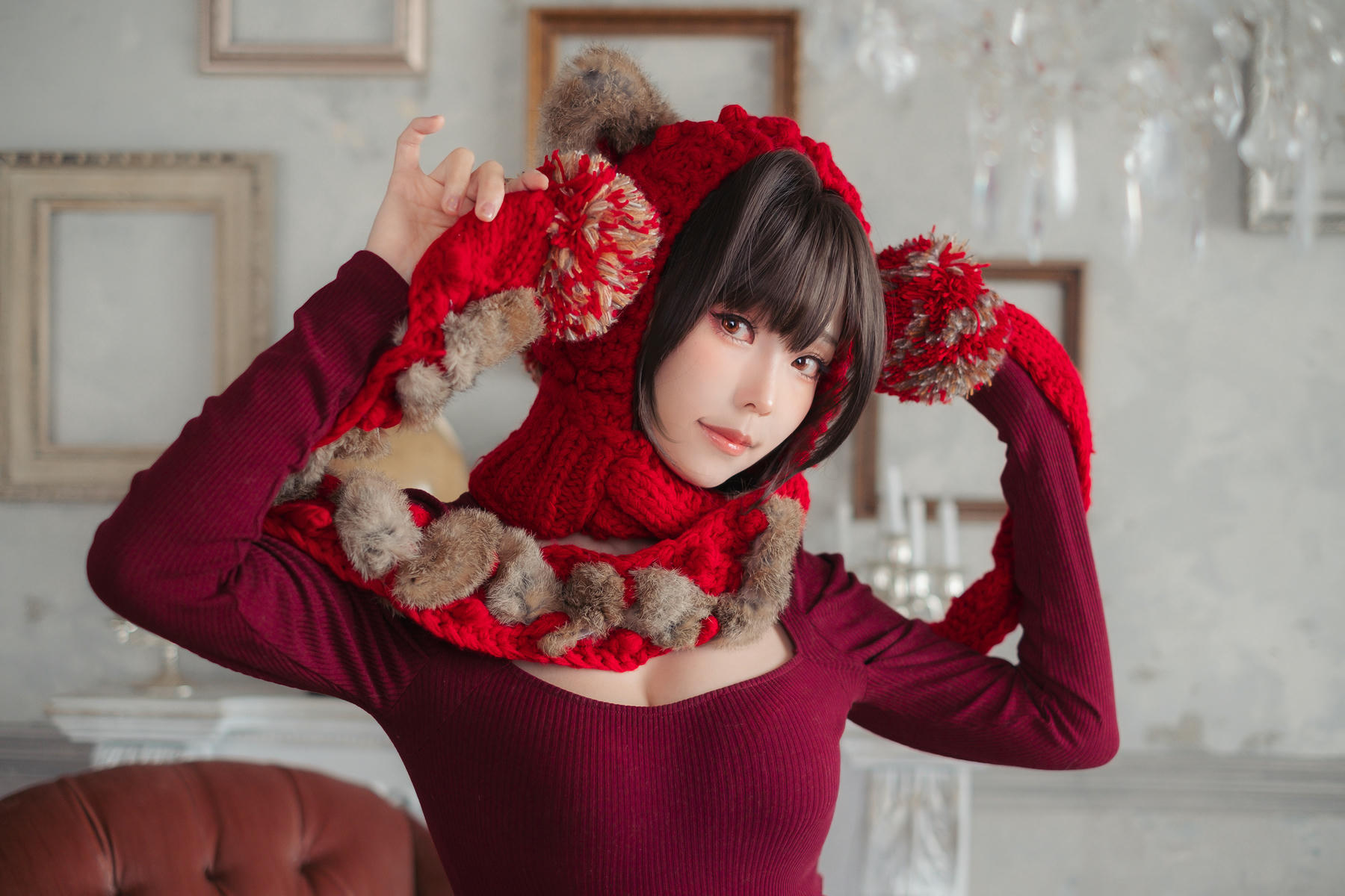 ElyEE子 NO.142 红色 KNITTING[52P-110.2M]_第2集