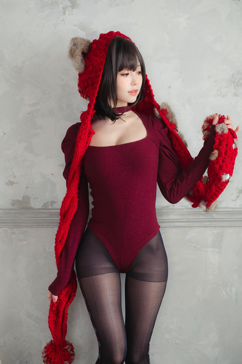 ElyEE子 NO.142 红色 KNITTING[52P-110.2M]_第1集