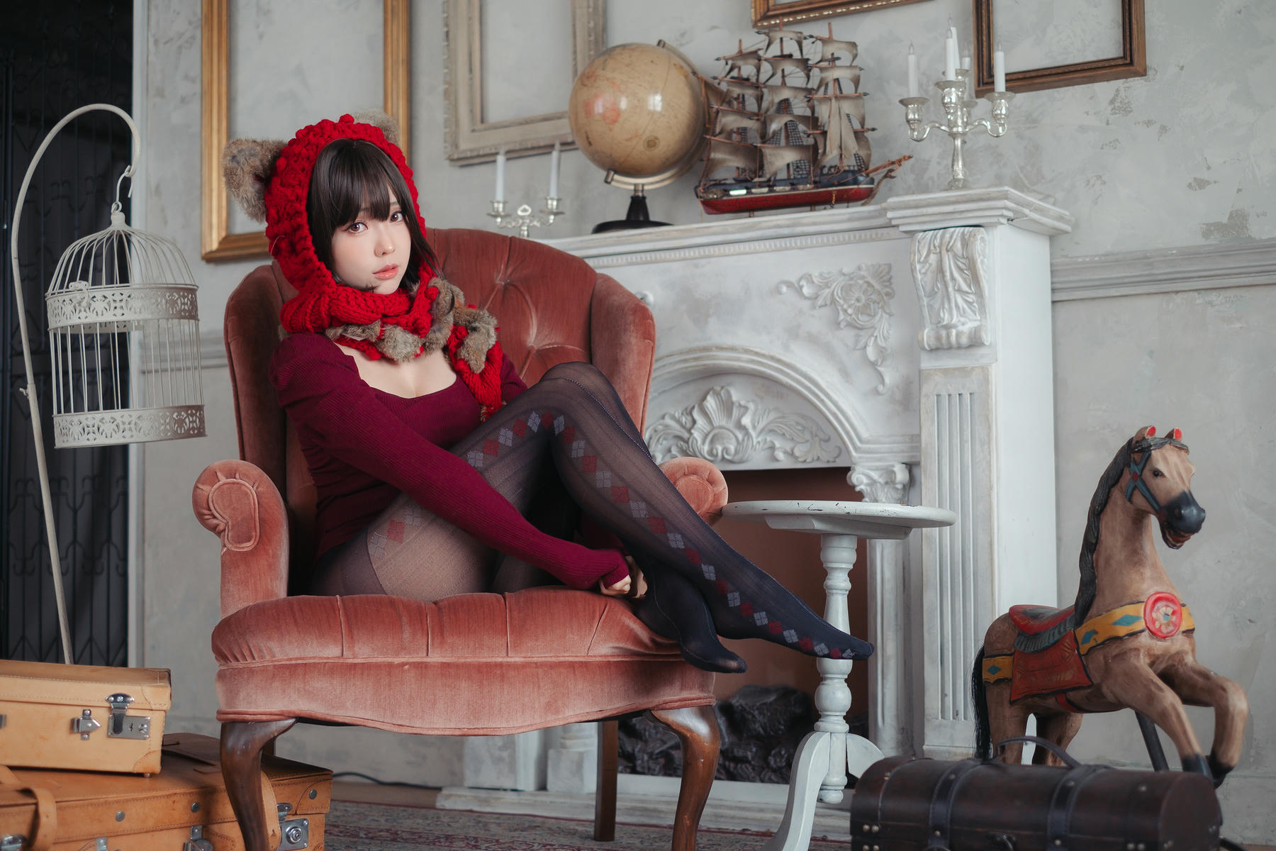 ElyEE子 NO.142 红色 KNITTING[52P-110.2M]_第2集