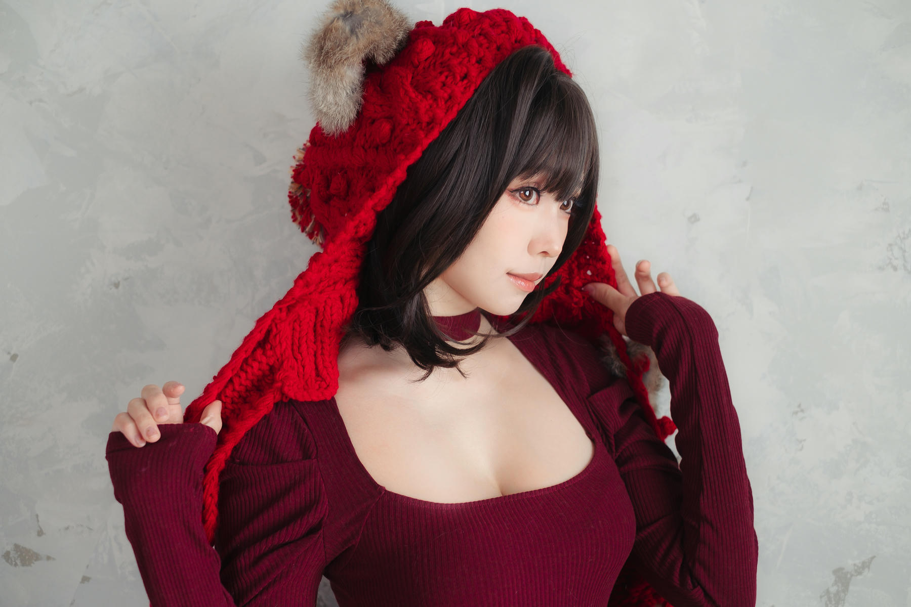 ElyEE子 NO.142 红色 KNITTING[52P-110.2M]_第1集