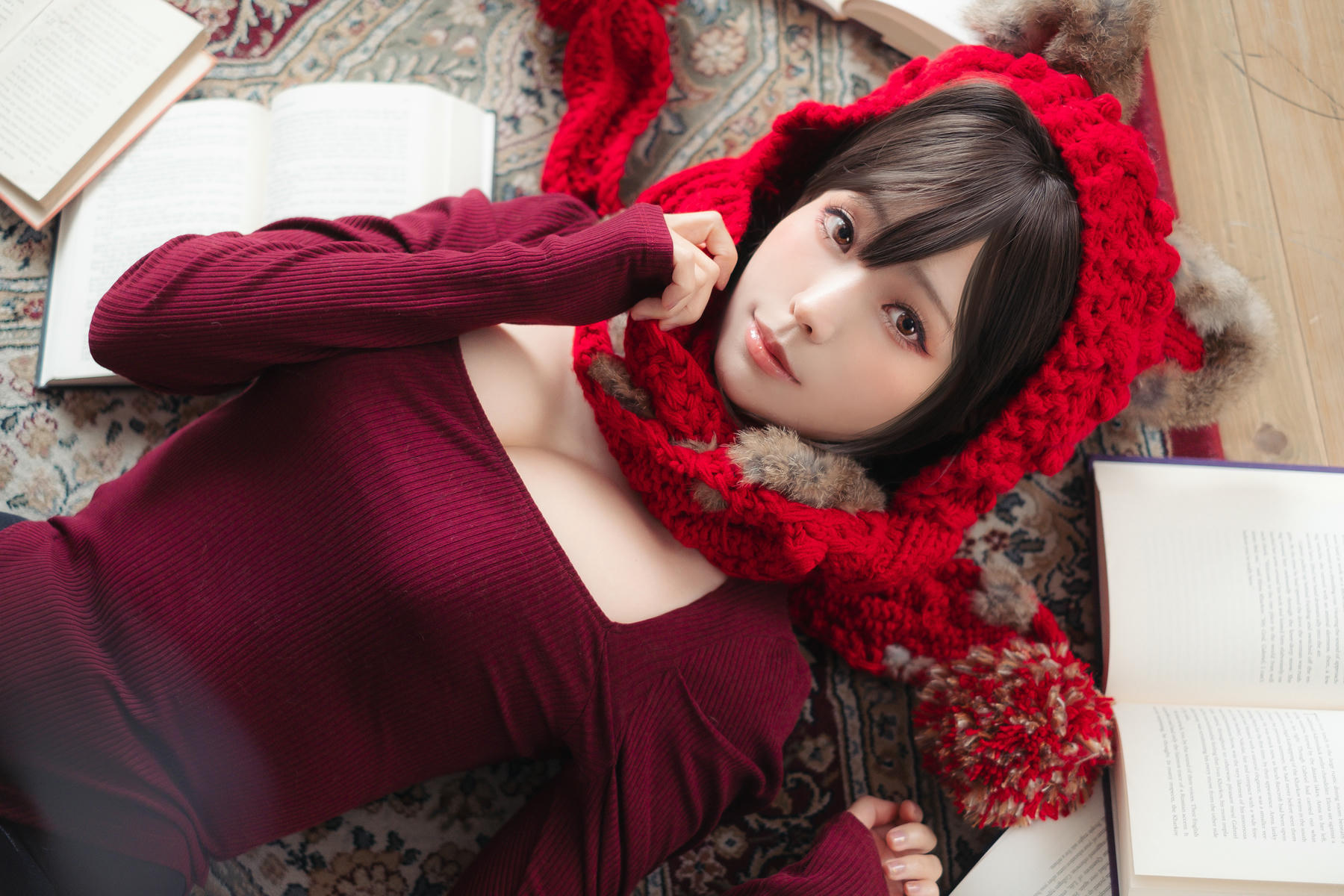 ElyEE子 NO.142 红色 KNITTING[52P-110.2M]_第3集
