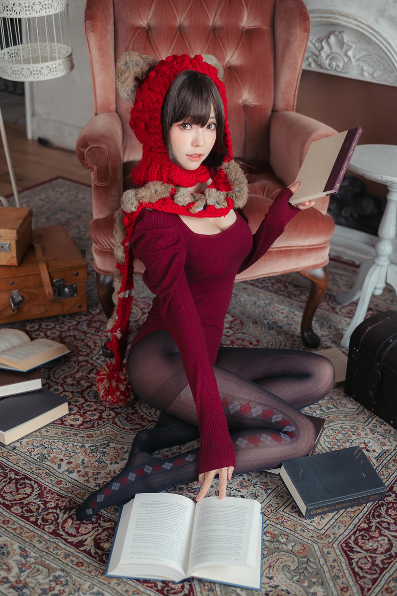 ElyEE子 NO.142 红色 KNITTING[52P-110.2M]_第1集