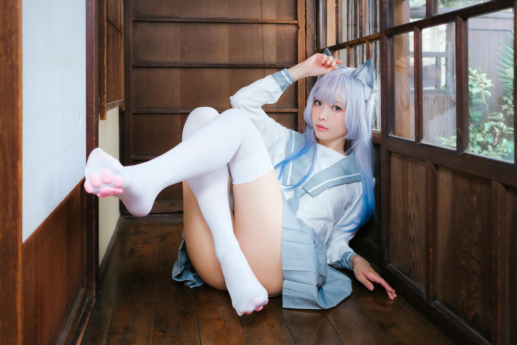 ElyEE子 NO.143 April-Tier 3 [113P5V 424MB]-B.Veranda White Cat緣廊白貓_第1集