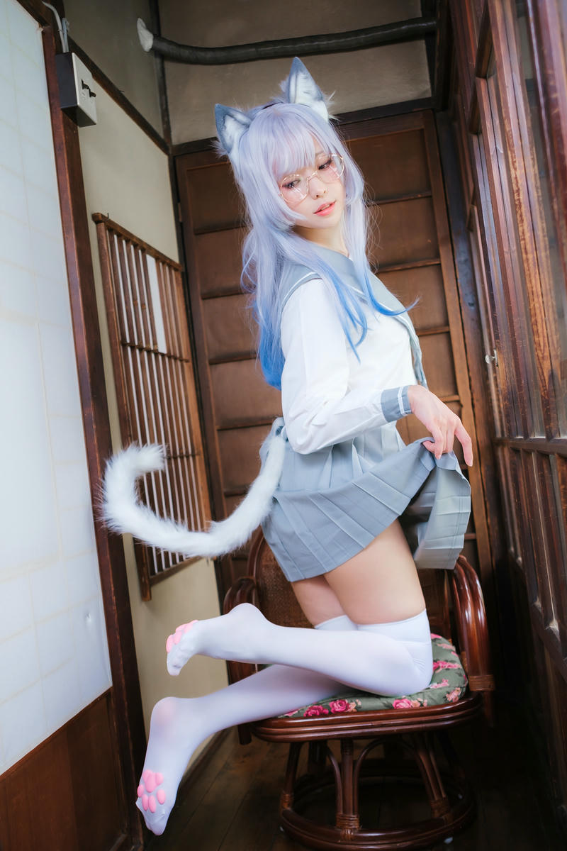 ElyEE子 NO.143 April-Tier 3 [113P5V 424MB]-B.Veranda White Cat緣廊白貓_第1集