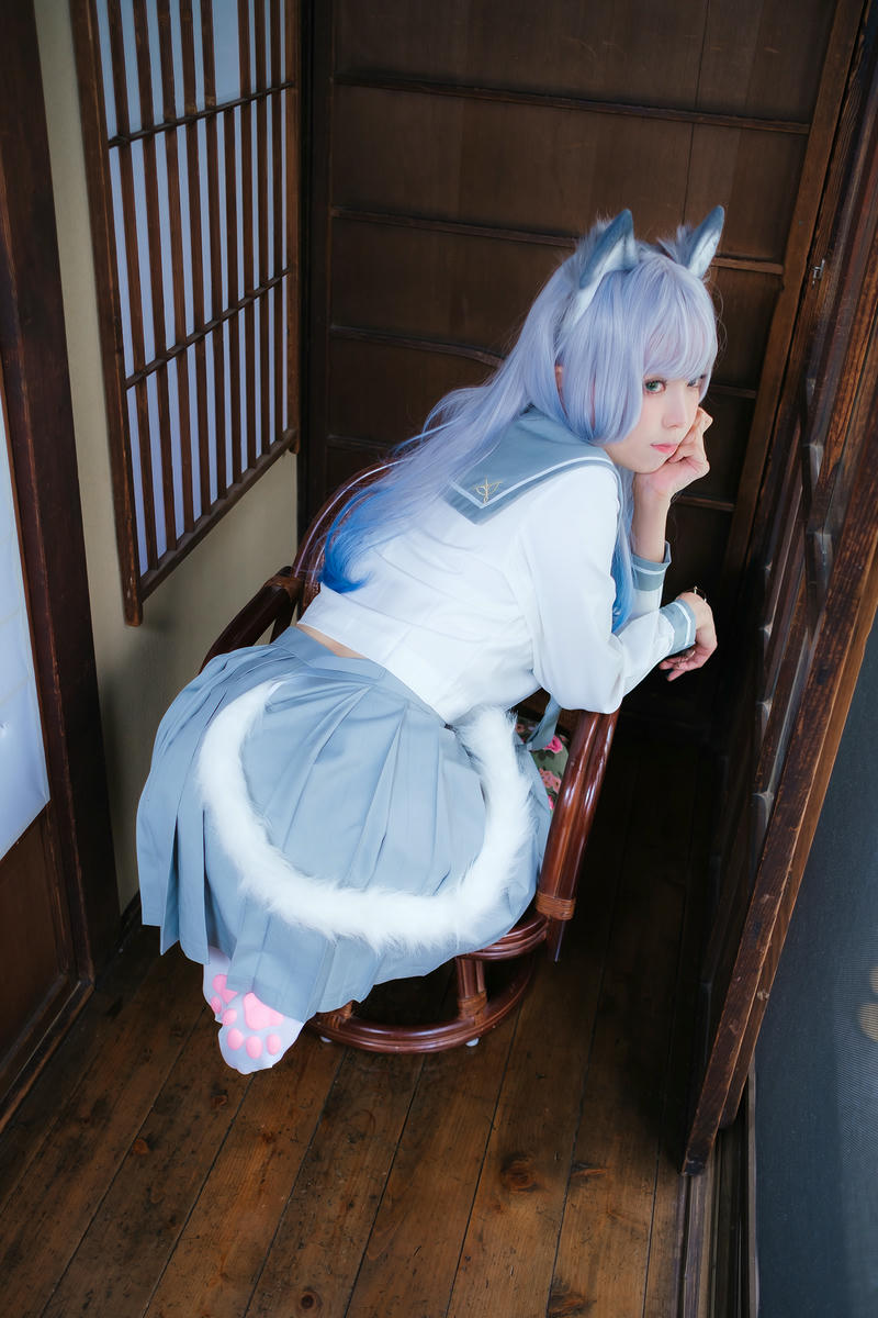 ElyEE子 NO.143 April-Tier 3 [113P5V 424MB]-B.Veranda White Cat緣廊白貓_第1集