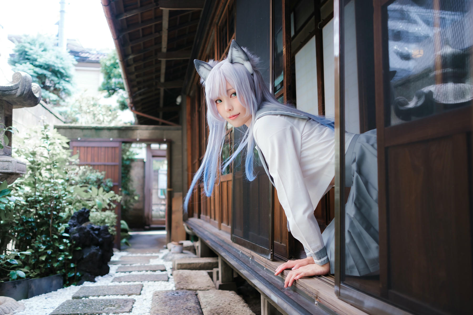 ElyEE子 NO.143 April-Tier 3 [113P5V 424MB]-B.Veranda White Cat緣廊白貓_第2集