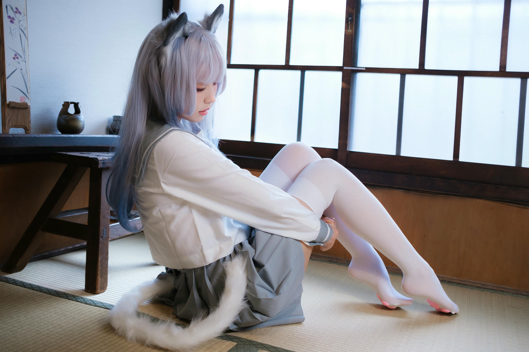 ElyEE子 NO.143 April-Tier 3 [113P5V 424MB]-B.Veranda White Cat緣廊白貓_第2集