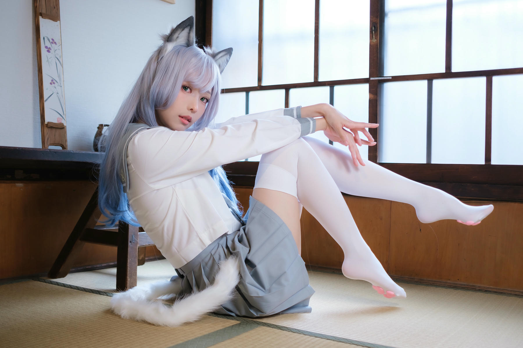 ElyEE子 NO.143 April-Tier 3 [113P5V 424MB]-B.Veranda White Cat緣廊白貓_第2集