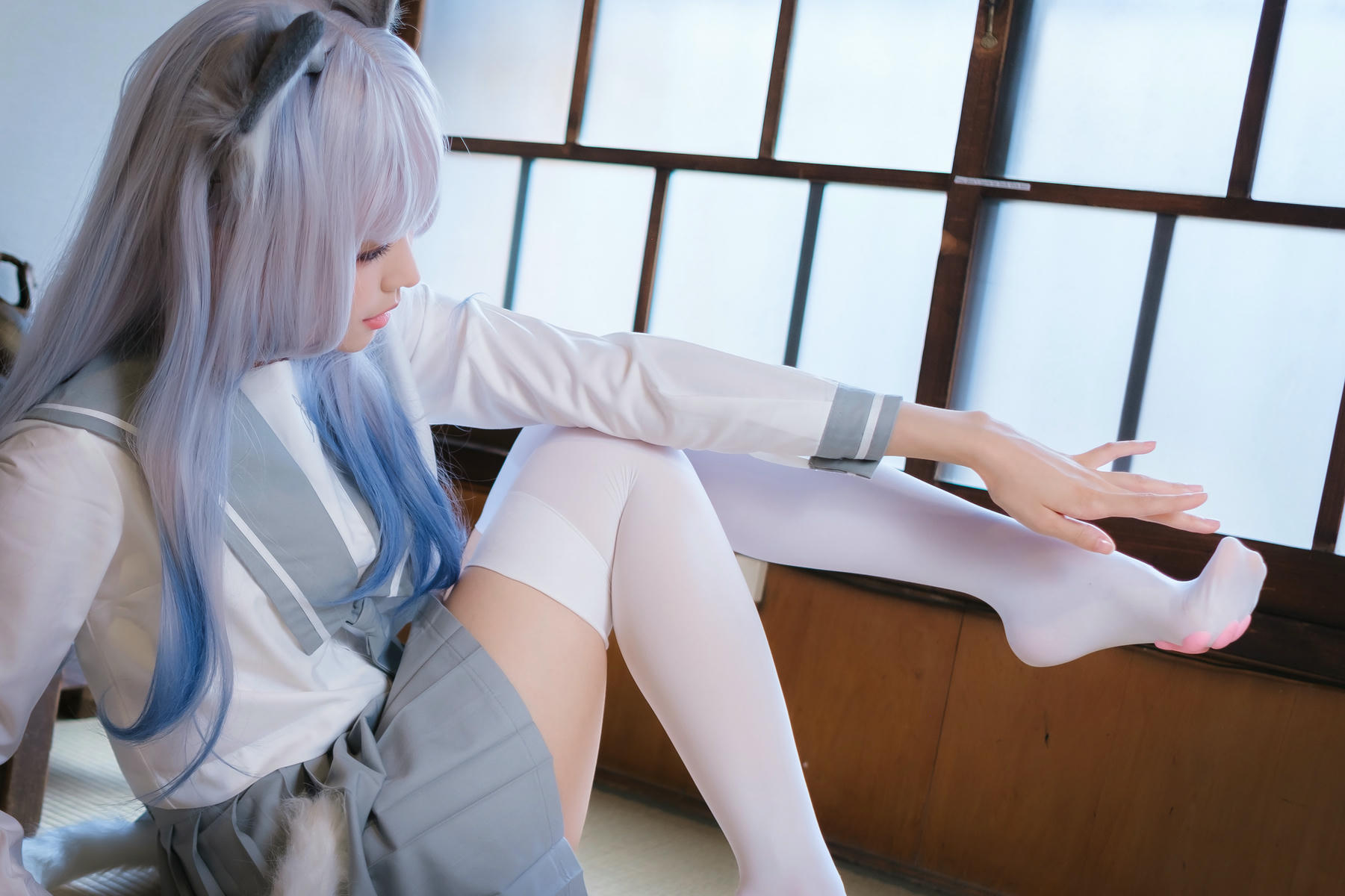 ElyEE子 NO.143 April-Tier 3 [113P5V 424MB]-B.Veranda White Cat緣廊白貓_第2集