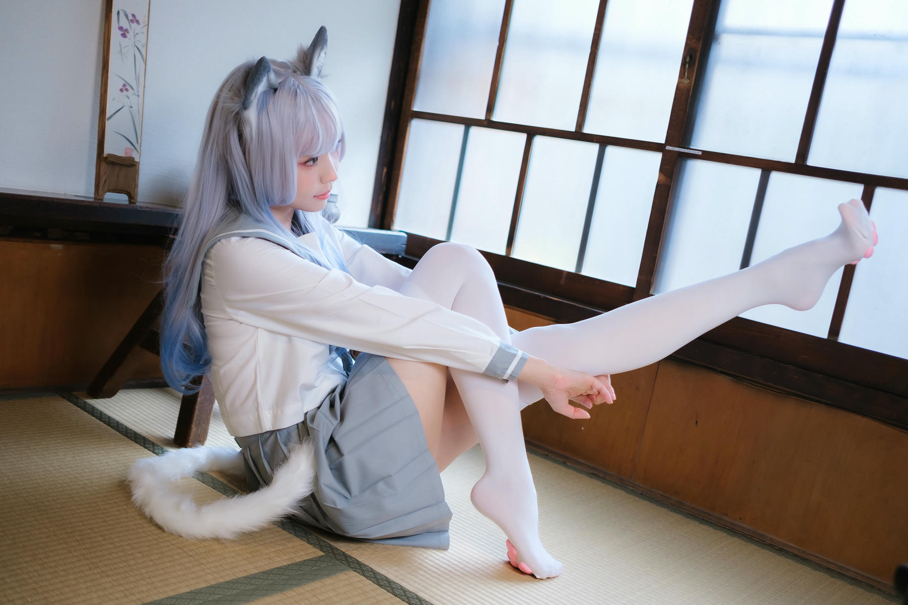 ElyEE子 NO.143 April-Tier 3 [113P5V 424MB]-B.Veranda White Cat緣廊白貓_第2集