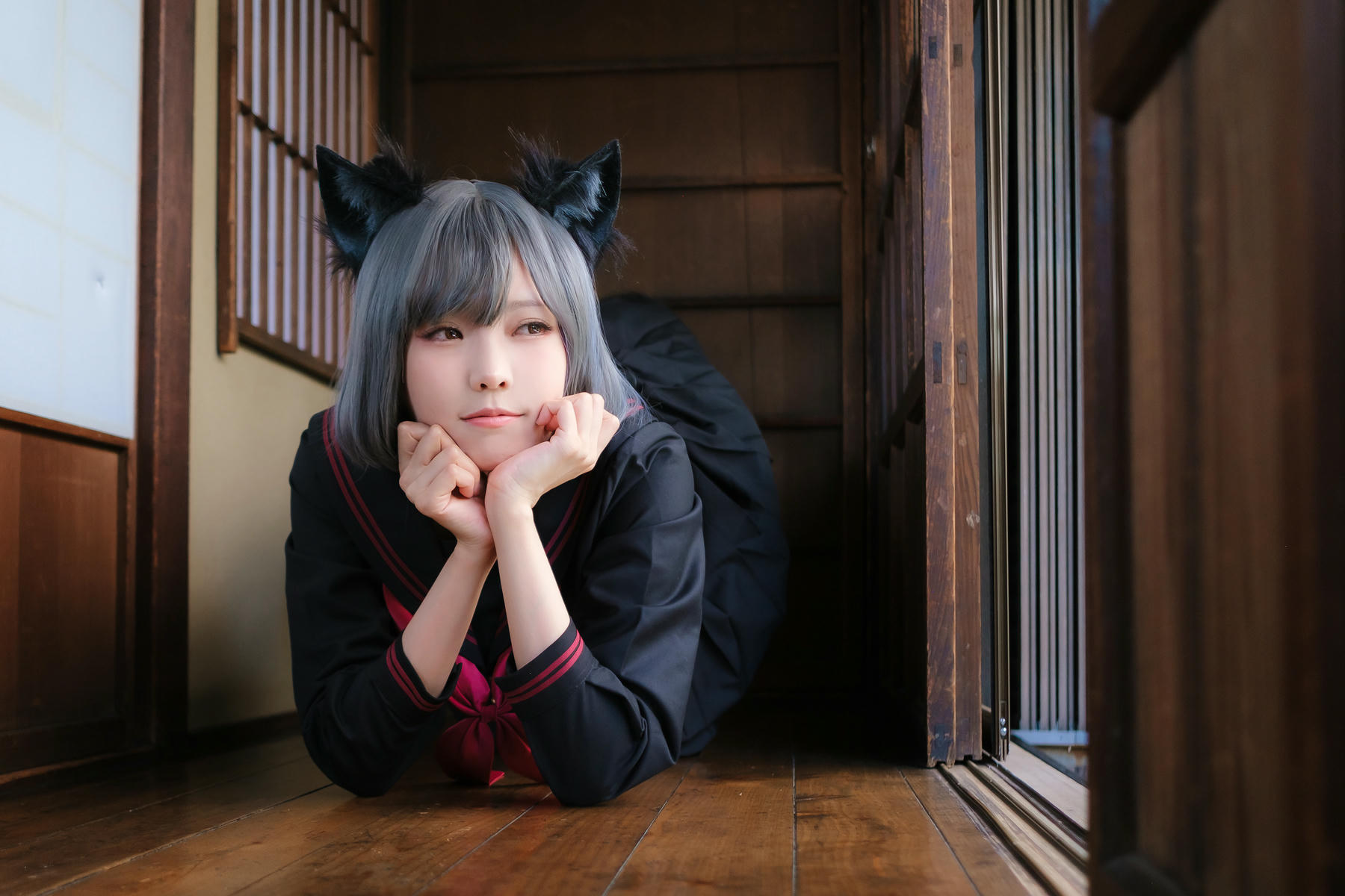 ElyEE子 NO.143 April-Tier 3 [113P5V 424MB]-C.Veranda Black Cat緣廊黑貓_第1集