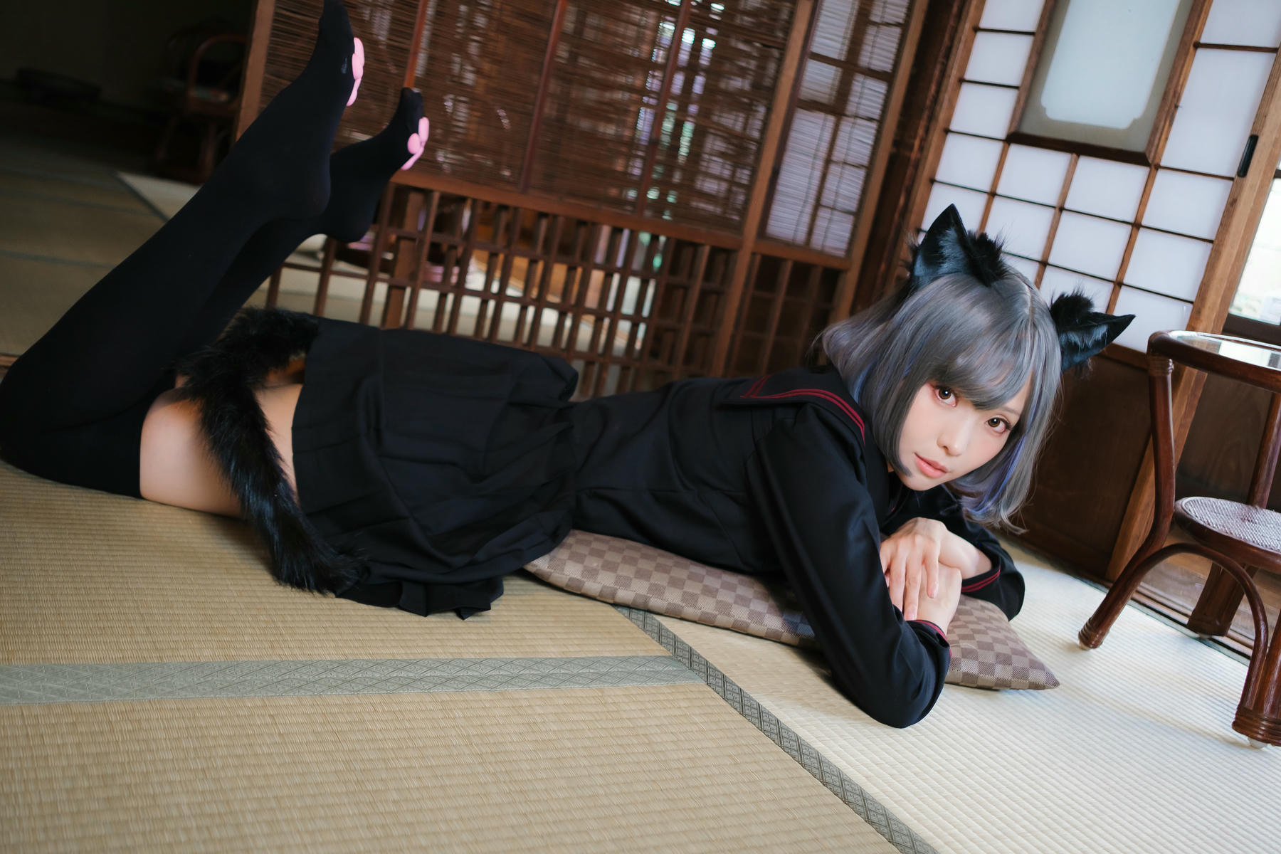 ElyEE子 NO.143 April-Tier 3 [113P5V 424MB]-C.Veranda Black Cat緣廊黑貓_第1集