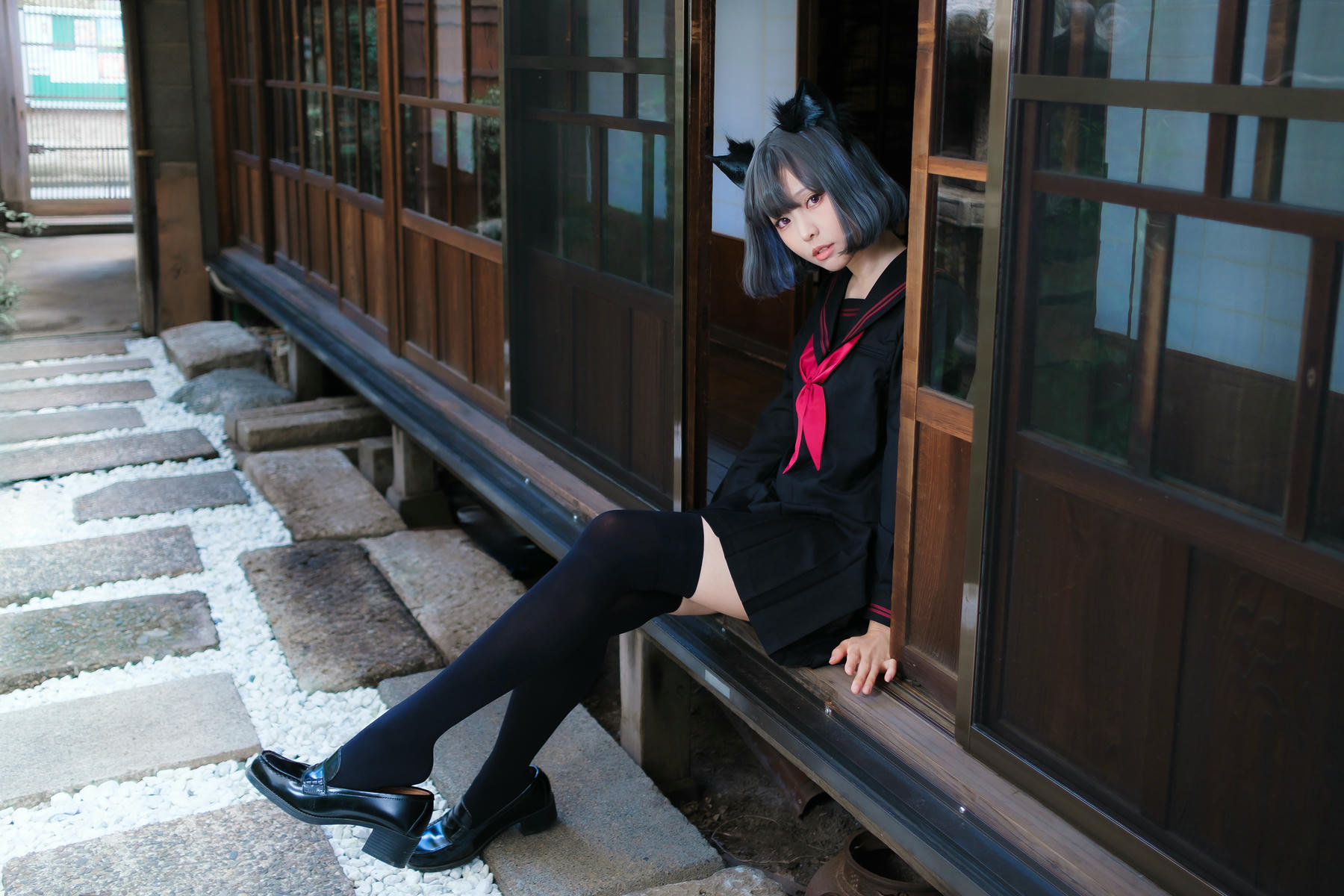 ElyEE子 NO.143 April-Tier 3 [113P5V 424MB]-C.Veranda Black Cat緣廊黑貓_第1集