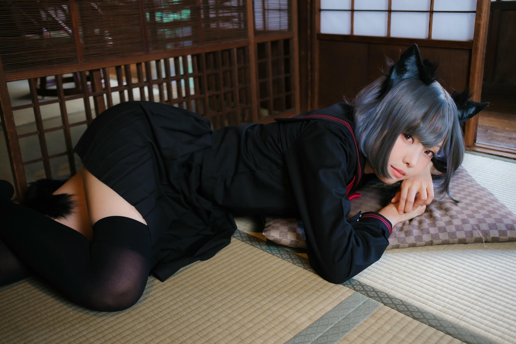 ElyEE子 NO.143 April-Tier 3 [113P5V 424MB]-C.Veranda Black Cat緣廊黑貓_第1集