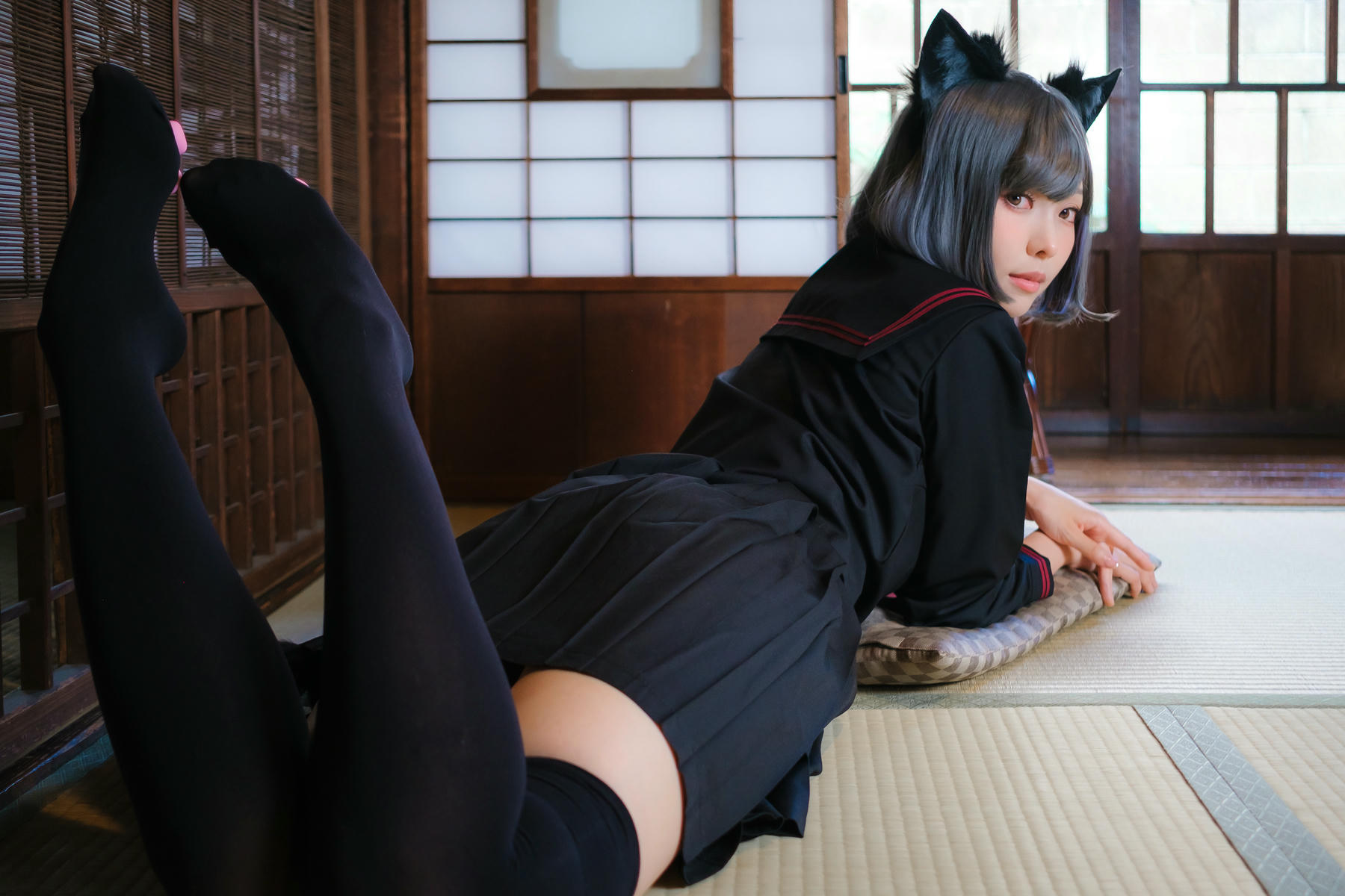 ElyEE子 NO.143 April-Tier 3 [113P5V 424MB]-C.Veranda Black Cat緣廊黑貓_第2集