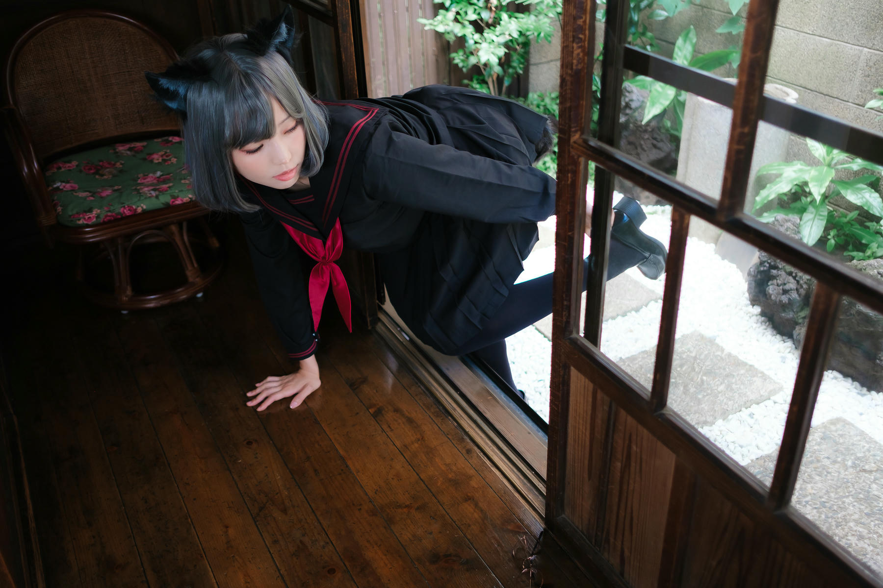 ElyEE子 NO.143 April-Tier 3 [113P5V 424MB]-C.Veranda Black Cat緣廊黑貓_第1集