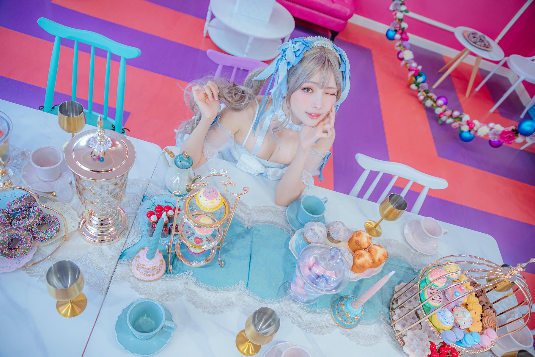 ElyEE子 NO.151 July-Tier 3 B.Blue Ribbon Sweets藍絲帶甜點 [26P3V-100MB]_第1集