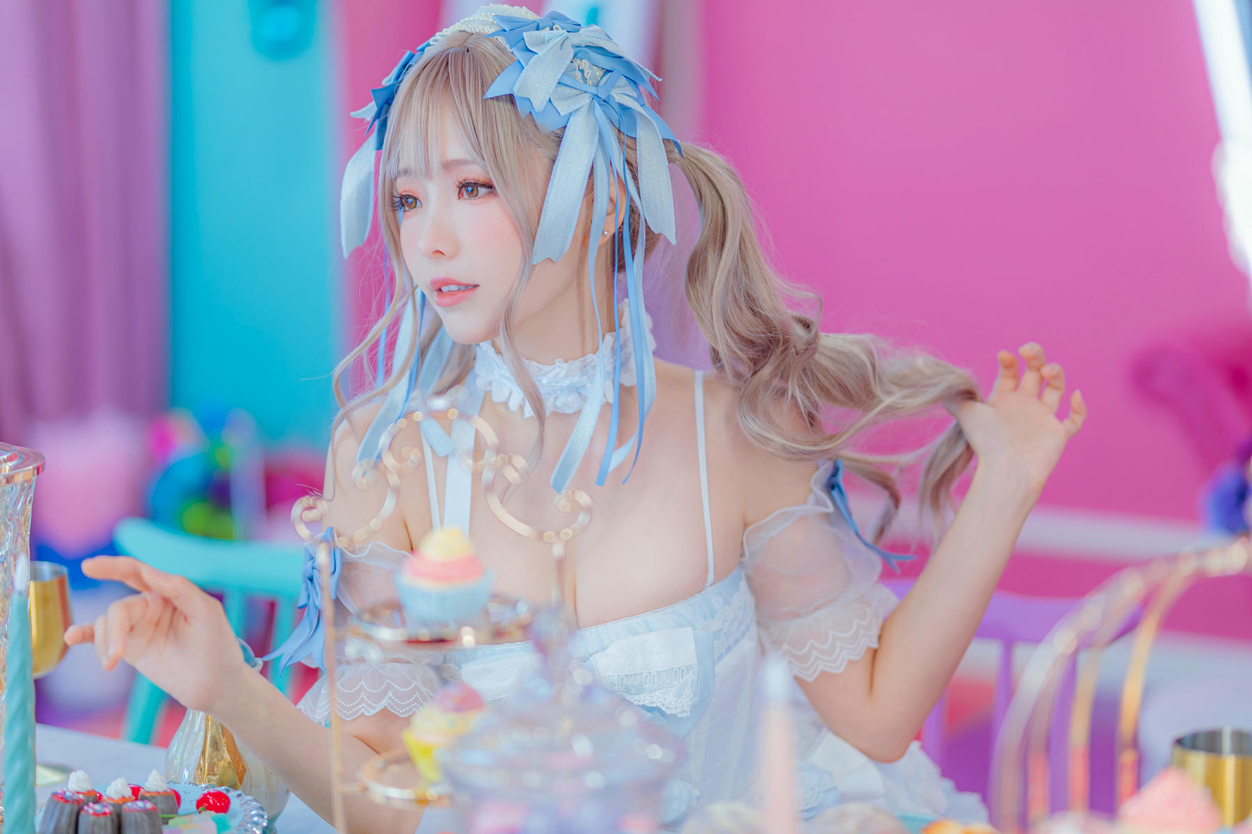ElyEE子 NO.151 July-Tier 3 B.Blue Ribbon Sweets藍絲帶甜點 [26P3V-100MB]_第1集