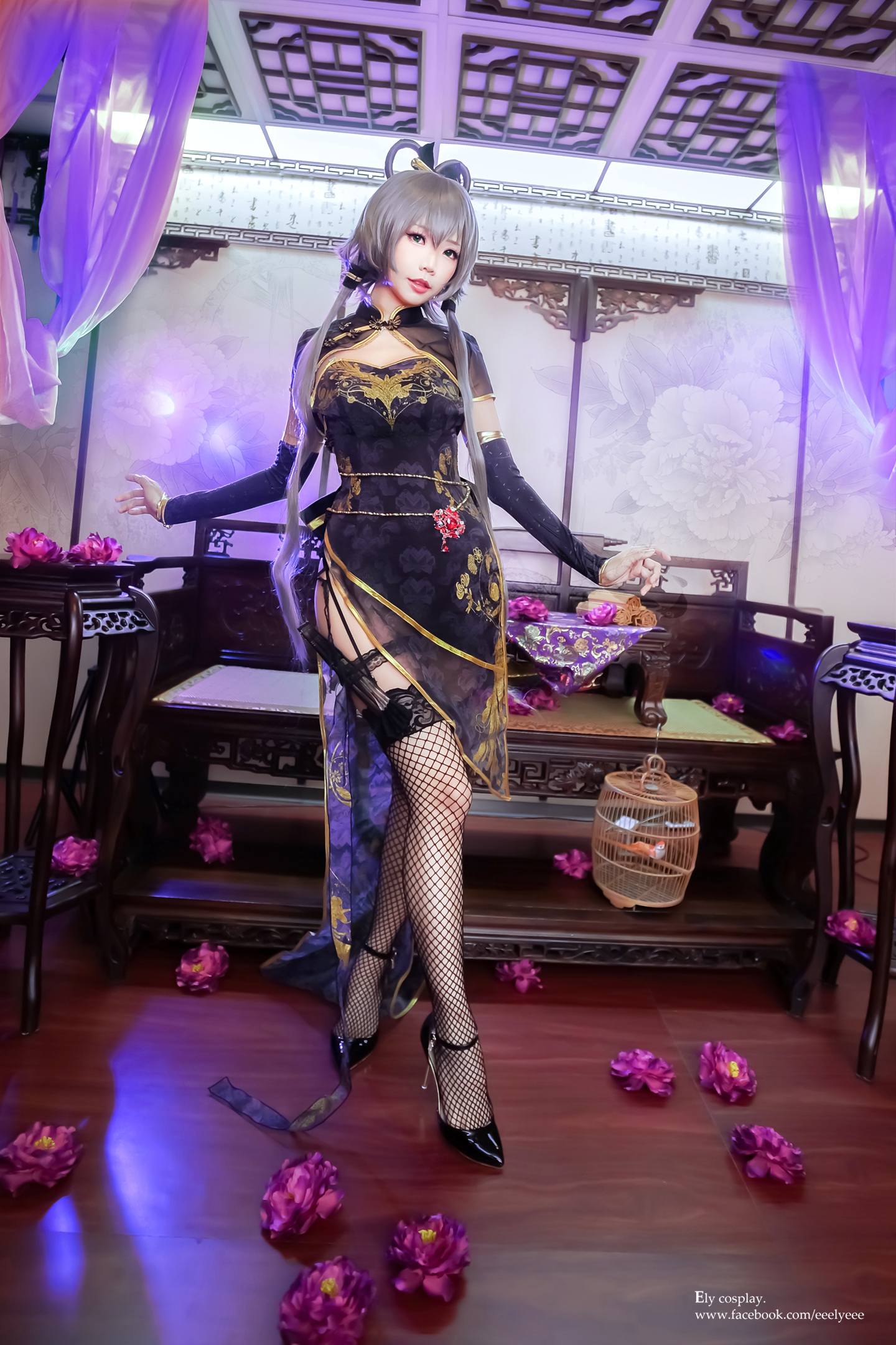 ElyEE子 NO.055 天依-金丝雀旗袍 [13P 166.60 MB]_第1集