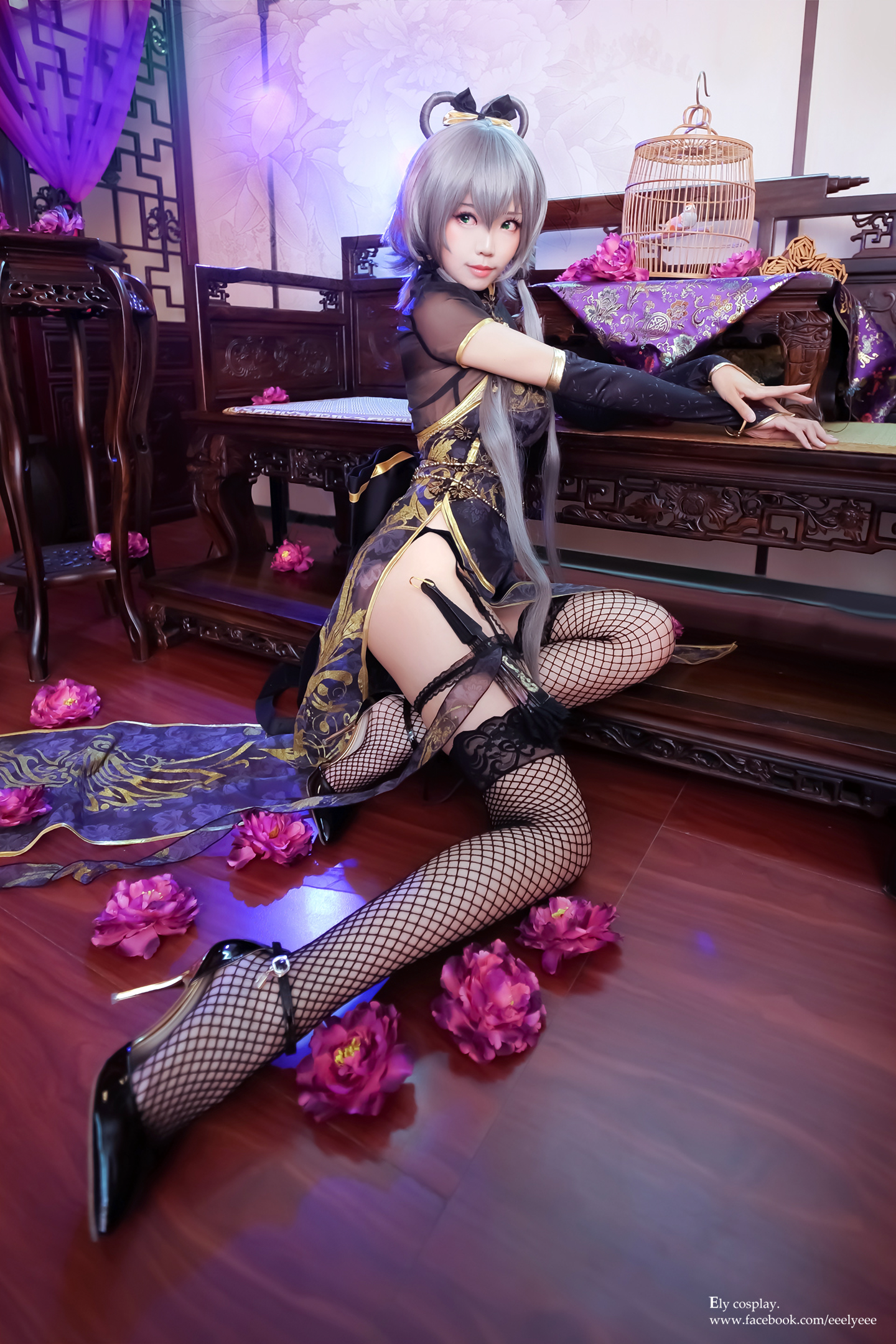 ElyEE子 NO.055 天依-金丝雀旗袍 [13P 166.60 MB]_第1集