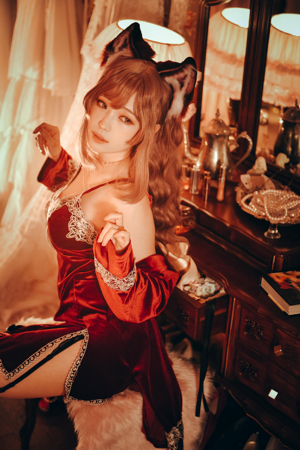 ElyEE子 NO.077 Sleepy Velvet Red [52P-258MB]_第2集