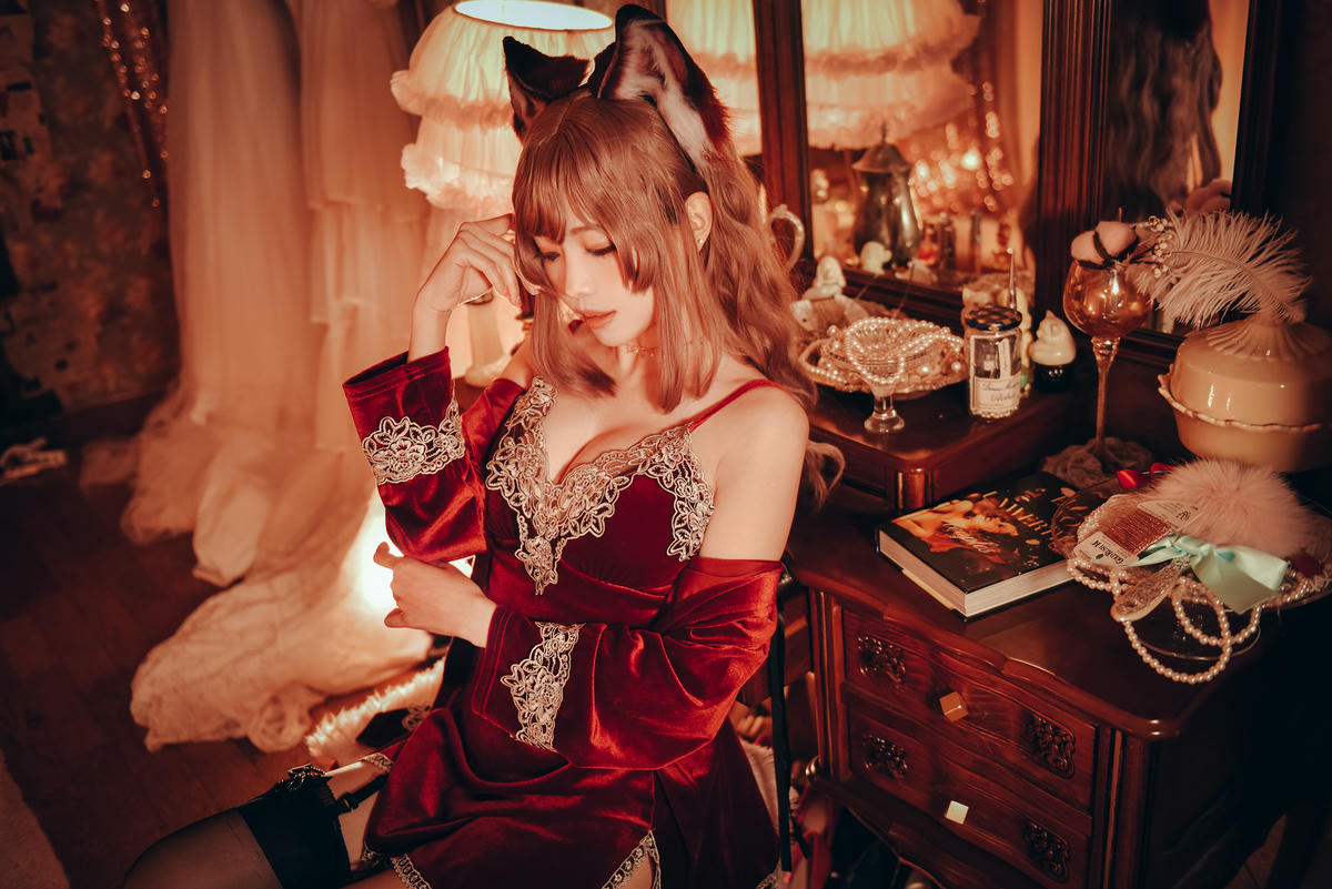 ElyEE子 NO.077 Sleepy Velvet Red [52P-258MB]_第2集