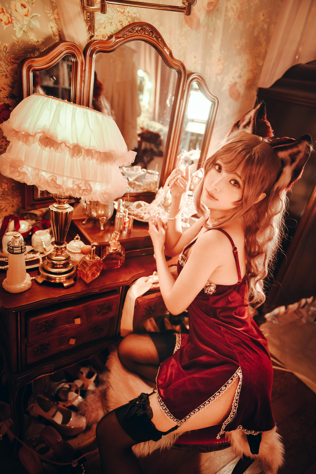 ElyEE子 NO.077 Sleepy Velvet Red [52P-258MB]_第2集