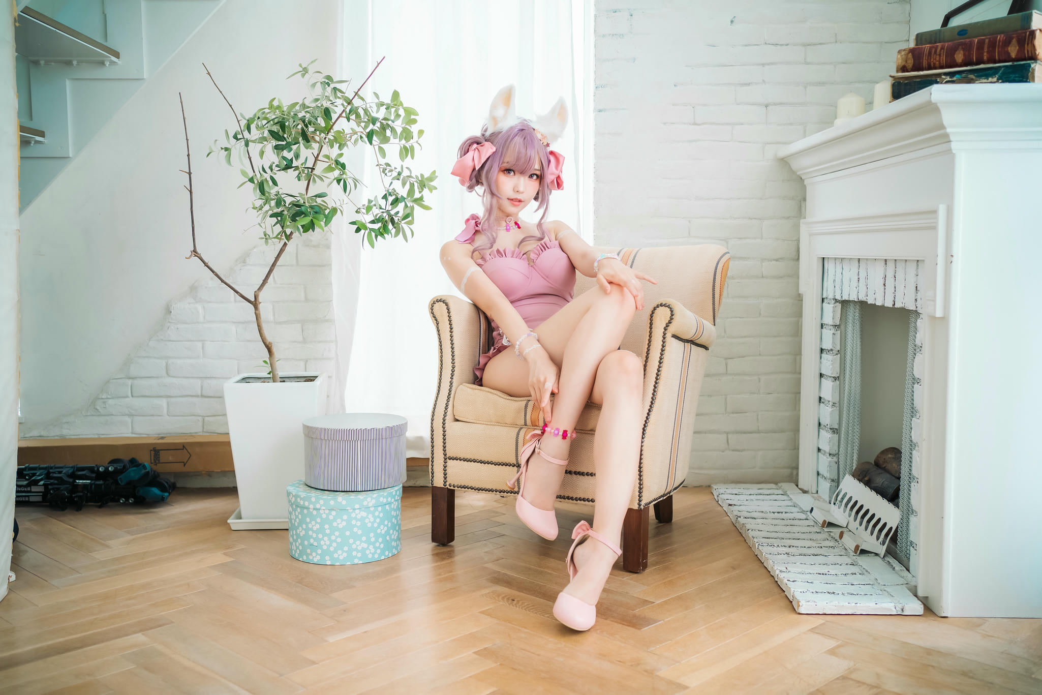 ElyEE子 NO.087 Fluffy Summer pink [54P-214MB]_第1集